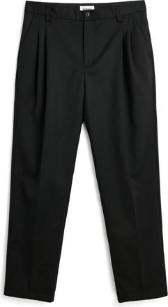 Soulland Marco Rechte Broek - Dames - Straight fit broeken - Zwart - M/L - Wol - Broeken