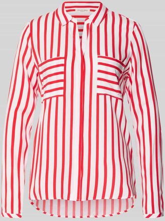 Christian Berg Bluse aus Viskose mit Brusttaschen in Rot, Gr&ouml;&szlig;e 34