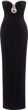 Saiid Kobeisy Strapless Dress With Crystal Embellishment