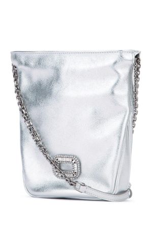 Roger Vivier Womens Pilgrim Pocket Nano Argento Borse A Mano Bag