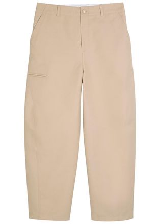 Givenchy Couture Workwear Wide-leg Cotton Trousers - Beige - 52 (IT52 / XL)