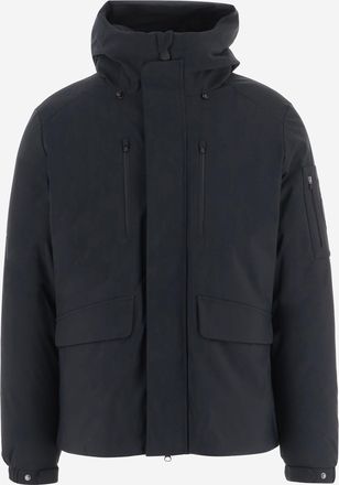 Save The Duck technisch nylon jack met capuchon en meerdere zakken