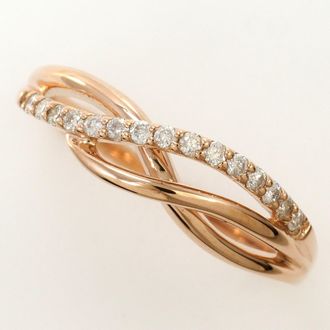 C&A Pink Gold Pink Gold (18K) Band Ring (Pre-Owned)