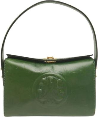 Fendi Pre-owned Vintage Handbag - Dames - Vintage Handtas - Groen - ONE Size - Leer - Vintage