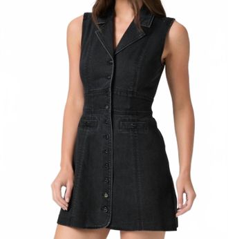 Paige Womens Vida Dress In Faded Darkness