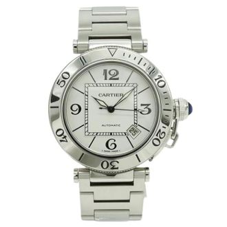 Cartier Pre-owned Vintage W31080M7 Polshorloge - Heren - Pre-owned - Wit - Maat: ONE Size