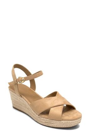 Aerosoles Casarina Platform Wedge Sandal in Beige Bisque at Nordstrom, Size 9.5