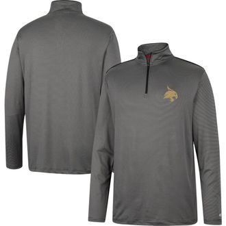 Colosseum Mens Colosseum Charcoal Texas State Bobcats Logo Quarter-Zip Windshirt at Nordstrom, Size Xx-Large