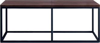 Relaxdays Relaxdays bench, dining bench, living room & hallway, HxWxD: 47x120x30 cm, kitchen bench, metal, industrial/dark brown