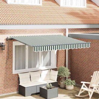 vidaXL Toldo Retr&aacute;ctil Verde 250 X 200 Cm Tela Vidaxl