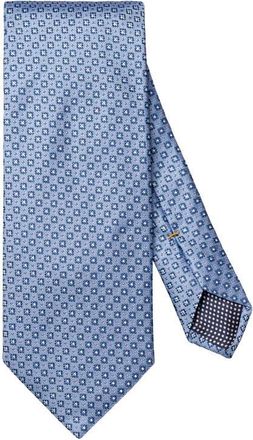 Eton Micro Floral Silk Tie in Light Blue at Nordstrom
