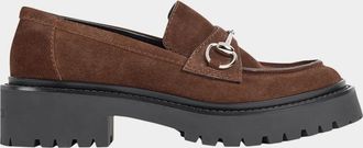 Gucci Suede Horsebit Loafers