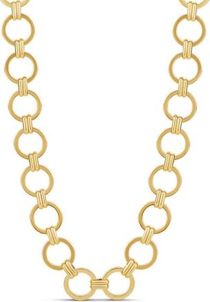 SHYMI Round Link Statement Necklace in Gold at Nordstrom