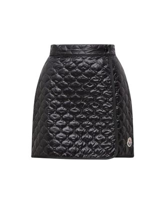Moncler Black Quilted Mini Skirt
