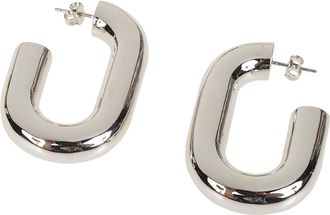 Paco Rabanne XL Link Hoops Hoop Squared Brass Earrings