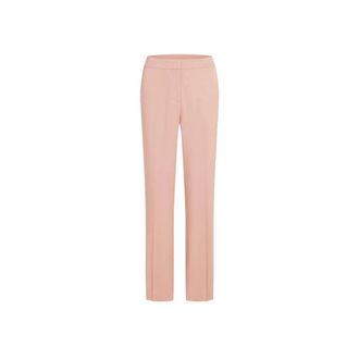 Karl Lagerfeld Fluid Tailored Trousers - female - Karl Lagerfeld - Straight Trousers - Pink - XS - Trousers