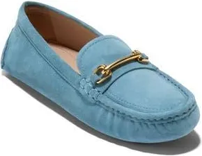 Cole Haan Emeryn Horsebit Driver Loafer in Provincial Blue Suede at Nordstrom Rack, Size 8.5