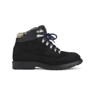 Burberry Black Lace Up Boots