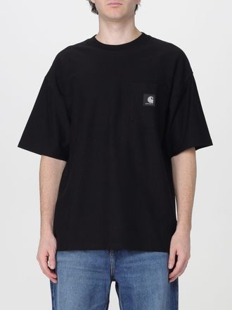 Carhartt Work in Progress T-shirt girocollo in cotone con logo a contrasto e vestibilit&agrave; relaxed
