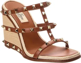 Valentino Rockstud Caged Leather Sandal