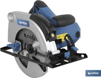 cofan Sierra Circular 1500w &Oslash;185mm Con Laser Externo, Sierra Circular De 1500 W, 64 Mm Profundidad, &Oslash;185 Mm. Potencia De Salida De 5800 Rpm, Di&aacute;metro De La 
