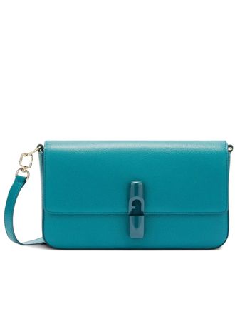 Furla Iride S Rectangular White Leather Shoulder Bag