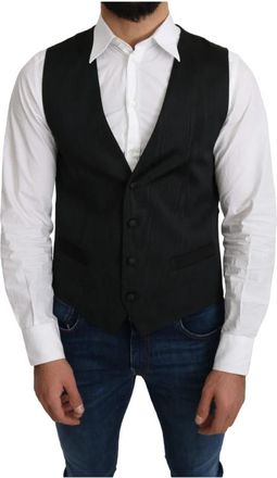 Dolce & Gabbana Formeel Gilet - Heren - Gillet - Grijs - S - Kostuums