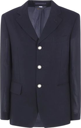 Comme Des Gar&ccedil;ons Chaqueta Blazer Cl&aacute;sica de Georgette de Poli&eacute;ster - Jackets - Mujer - Azul - M