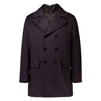 Duno Double-Breasted Coats, male, Brown, Size: 2XL Sargas Prato Mantel