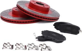 OEM Discos + Pastillas De Freno Delanteros Subaru Xv I Ii 294mm