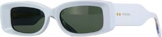 Gucci Ladies Black Rectangular Sunglasses GG1528S 004