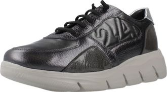 24 Horas 24 HRS - Sneakers 24HRS in Anthracite Leather - Model 26617 - Leather, Combi Anthracite, 8.5 UK