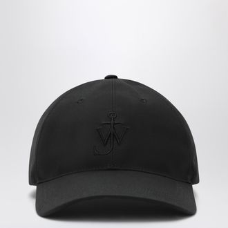 J.W.Anderson Cappello da baseball in cotone cerato nero