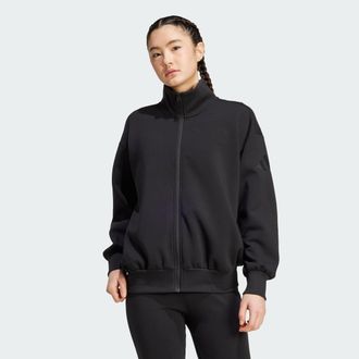 adidas Womens adidas Soft Lux Loose Full-Zip