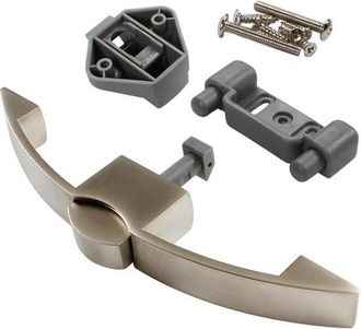 No Brand Cerradura De Presi&oacute;n Para Manija De Puerta De Rv (espacio Entre Orificios De 140-160 Mm), Cerradura De Perilla Para Caj&oacute;n De Armario De Caravana Para 