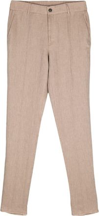 PESERICO linen tapered trousers - men - Cotton/Linen/Flax - 52 - Neutrals