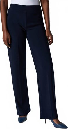 Joseph Ribkoff Wide Leg Pant In Midnight Blue