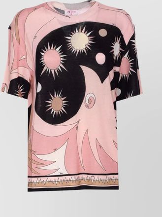 Pucci crew neck graphic print relaxed fit top