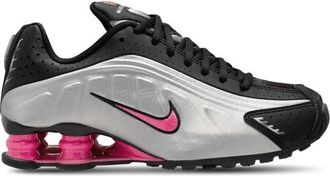 Nike Boys Shox R4 - Boys Grade School Running Shoes Metallic Silver/Black Size 3.5