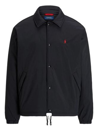Polo Ralph Lauren logo-embroidered jacket - men - Recycled Nylon/Nylon/Spandex/Elastane - L - Black