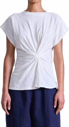 Apiece Apart Volta Twist Top In Cream