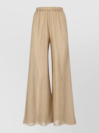 Os&eacute;ree straight-leg wide-leg trousers