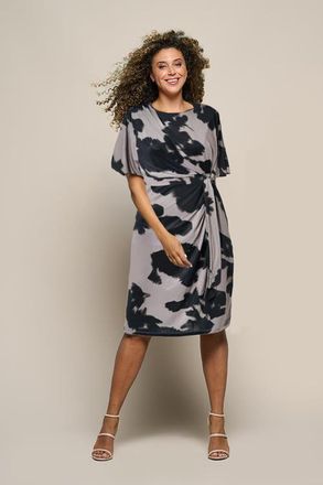 Mart Visser Milan Print Jurk Zwart / Grijs Maxi