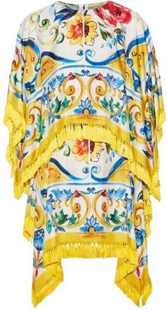 Dolce & Gabbana Dolce & Gabanna Majolica Midi Dress Size XXS