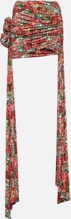 Magda Butrym Floral draped miniskirt
