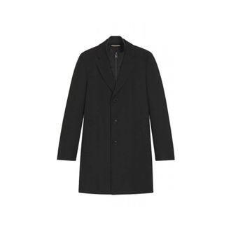 HUGO BOSS Heren, Mantels, Zwart, Maat: 2XL Wol