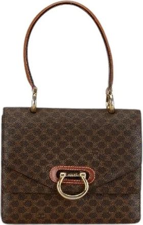 Celine Pre-owned Handbags, female, Brown, Size: ONE SIZE Pre-owned Macadam PVC Leather Handbag