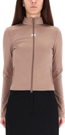 Courr&egrave;ges Slim-Fit Polyester Biker Jacket - Brown