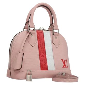 Louis Vuitton Tweedehands leren handtassen - Dames - Pre-owned - Roze - Maat: ONE Size Leer