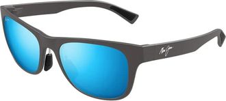 Maui Jim Gepolariseerde zonnebril Mat Grijs Blauw Gespiegeld - unisex - Zonnebrillen - Grijs - 54 MM - Accessoires